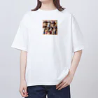 117hibikiのワンニャンファミリー🐾 Oversized T-Shirt