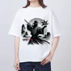 影の戦士コレクションの手裏剣・影 Oversized T-Shirt