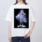 レーザーの純白のアイドル Oversized T-Shirt