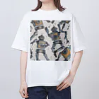 d-design-labのdancing robots オーバーサイズTシャツ