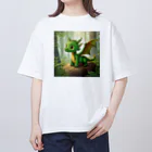 ドリームスケープギャラリーの子竜のお散歩 Oversized T-Shirt