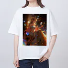 AQUAMETAVERSEのディナーパーテイー　sanae 2074 オーバーサイズTシャツ