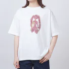 かみなりのさくらいろガーリー Oversized T-Shirt