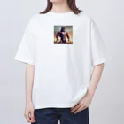 cheesyaの猫パワーモード Oversized T-Shirt