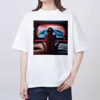 PARCY SHOPのバムドットと近未来 オーバーサイズTシャツ
