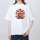 mushupのキャンディーキノコ  Oversized T-Shirt