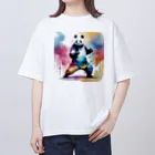 Oimo_shanの強そうなパンダさん Oversized T-Shirt
