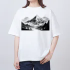 Kz_25@アウトドアーのキャンプファッション -The mountain- Oversized T-Shirt