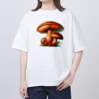 mushupのサクラシメジ オーバーサイズTシャツ