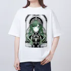 kyon1aiartの㎇ちゃん　グレースケール風　B オーバーサイズTシャツ