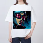 kangekiのサイバーパンクガールNo.42 オーバーサイズTシャツ