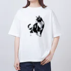 Cat Freakのハチワレキャット オーバーサイズTシャツ