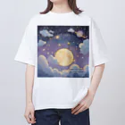 hydrangea-macrophyllaのDancing under the stars of imagination. オーバーサイズTシャツ