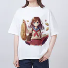 Sawadadaのピーナッツ女子 Oversized T-Shirt