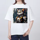 STRANGE-CATのSTRANGE-CAT メカ猫２ オーバーサイズTシャツ