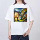 ほっこり絵音舎のふしぎなおともだち Oversized T-Shirt