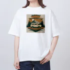 dotmagのレトロなキャンピングカーグッズ Oversized T-Shirt