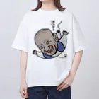 B-catのだじゃれ偉人シリーズ「ガンジー」 Oversized T-Shirt