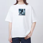 lonely_wolfの閃光を切り裂くチーター・ブレード Oversized T-Shirt