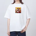 crazypanda2の冒険パンダ Oversized T-Shirt