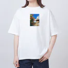 AQUAMETAVERSEの沖縄の風景描写　なでしこ1478 オーバーサイズTシャツ