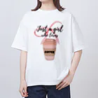 Mellow-Skyのただのコーヒー好きな女の子 Oversized T-Shirt