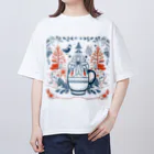 (っ◔◡◔)っ ♥ Le Petit Trésor ♥の花の詩カップ(The Flower Poetry Cup) Oversized T-Shirt