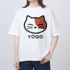 ヨゴ商店のヨゴにゃん（ロゴあり） オーバーサイズTシャツ