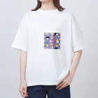 りほまるの店のあにまる寿司 オーバーサイズTシャツ