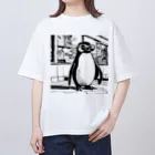 シロクロロ○●のNo.5 ペン太 Oversized T-Shirt