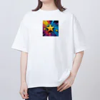MOCHIDUKI商店のアメコミ風スター オーバーサイズTシャツ