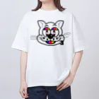 NKFE3のNKFEオリジナルキャット オーバーサイズTシャツ