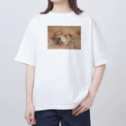 public2024のピンクと黄色のバラ Oversized T-Shirt