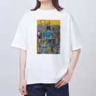 Chop StoreのPOPな街並み オーバーサイズTシャツ