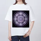 幻想の館の不思議模様・月 オーバーサイズTシャツ