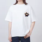 ニャン丸の猫の肉球ニャンポイント オーバーサイズTシャツ