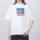 Shironekokuuのイルカくん オーバーサイズTシャツ
