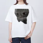 手書きイラストで猫ミームのチピチャパネコ2 オーバーサイズTシャツ