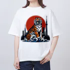 momonekokoの風格漂う王者の虎 オーバーサイズTシャツ