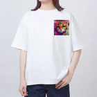 サザンプラスのMimi Cat オーバーサイズTシャツ