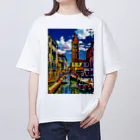 GALLERY misutawoのイタリア ヴェネツィアのサン・バルナバ橋 オーバーサイズTシャツ