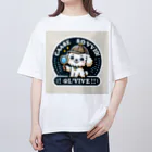 keikei5の探偵ごっこが大好きな、かわいらしいトイプードル オーバーサイズTシャツ