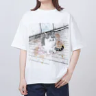 TAI&SENのツンデレ猫TAIKO Oversized T-Shirt