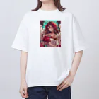 AQUAMETAVERSEのバラ好きの女性　なでしこ1478 Oversized T-Shirt