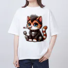 Anarchy-Attic！のPunk Cat オーバーサイズTシャツ