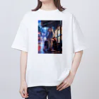 AI美女の館の二次元の女の子 オーバーサイズTシャツ