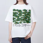 ニゴ猫　shopの魚群イラブチャ～ Oversized T-Shirt