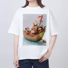 AQUAMETAVERSEの気の合う友と航海　なでしこ1478 オーバーサイズTシャツ