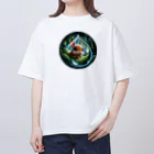 終わらない夢🌈の魚眼レンズの様な水滴💧を覗く小動物 Oversized T-Shirt