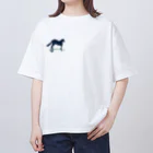 ピネファインの馬イラスト オーバーサイズTシャツ